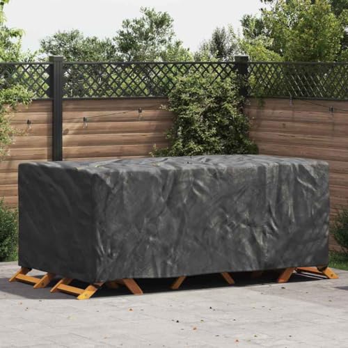 HOMEELIKE Gartenm?belabdeckung Schwarz 240 x 140 x 90 cm 600D von HOMEELIKE