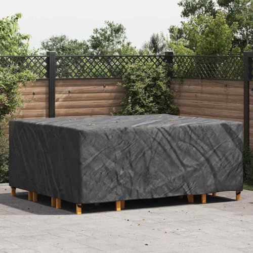 HOMEELIKE Gartenm?belabdeckung Schwarz 250 x 210 x 70 cm 420D von HOMEELIKE