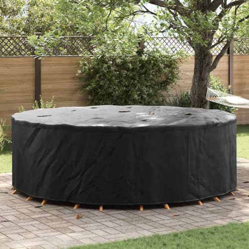 HOMEELIKE Gartenm?belabdeckung Schwarz 279 x 279 x 85 cm 600D-Gewebe von HOMEELIKE