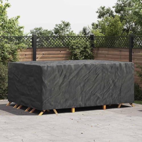 HOMEELIKE Gartenm?belabdeckung Schwarz 280 x 204 x 106 cm 420D von HOMEELIKE
