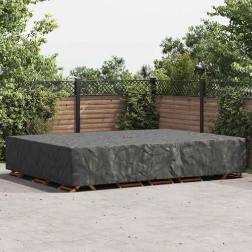 HOMEELIKE Gartenm?belabdeckung Schwarz 350 x 260 x 90 cm 210D von HOMEELIKE