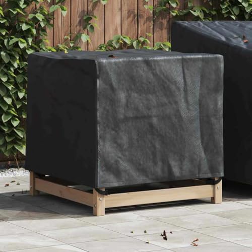 HOMEELIKE Gartenm?belabdeckung Schwarz 74 x 74 x 60 cm 420D Oxford Stoff von HOMEELIKE