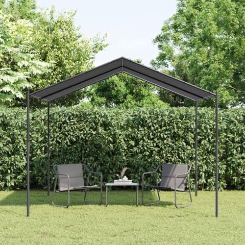 HOMEELIKE Gartenpavillon Anthrazit 3x3 m Stahl und Stoff HOMEELIKE Gartenpavillon Anthrazit 3x3 m Stahl und Stoff von HOMEELIKE
