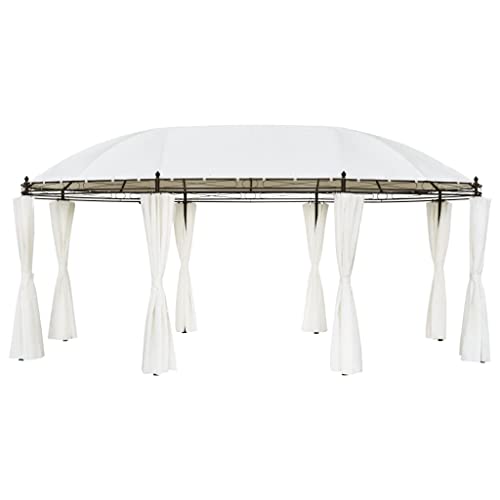 HOMEELIKE Gartenpavillon Cremewei? 530x350x265 cm HOMEELIKE Gartenpavillon Cremewei? 530x350x265 cm von HOMEELIKE