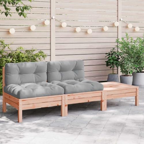 HOMEELIKE Gartensofa mit Kissen und Hocker 2-Sitzer HOMEELIKE Gartensofa mit Kissen und Hocker 2-Sitzer von HOMEELIKE
