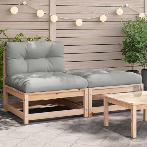 HOMEELIKE Gartensofa ohne Armlehnen mit Kissen und Hocker HOMEELIKE Gartensofa ohne Armlehnen mit Kissen und Hocker von HOMEELIKE