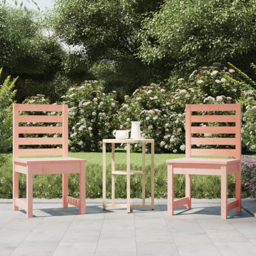 HOMEELIKE Gartenst¨¹hle 2 STK. 50x48x91,5 cm Massivholz Douglasie von HOMEELIKE