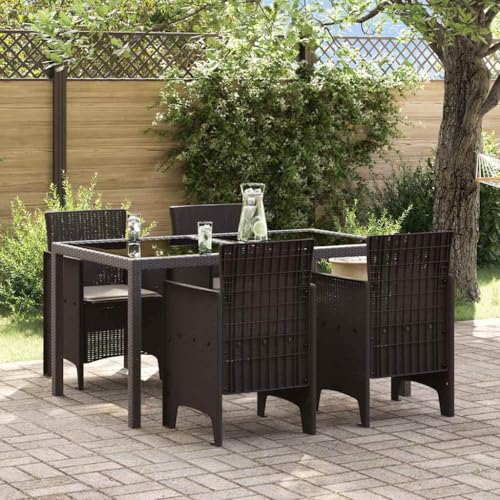 HOMEELIKE Gartenstuhl 4 pcs Braun 53 x 49 x 85 cm PP HOMEELIKE Gartenstuhl 4 pcs Braun 53 x 49 x 85 cm PP von HOMEELIKE