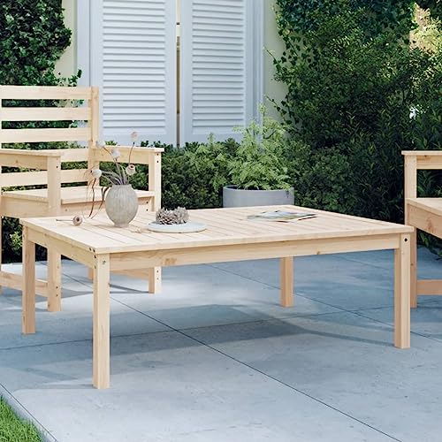HOMEELIKE Gartentisch 121x82,5x45 cm Massivholz Kiefer HOMEELIKE Gartentisch 121x82,5x45 cm Massivholz Kiefer von HOMEELIKE