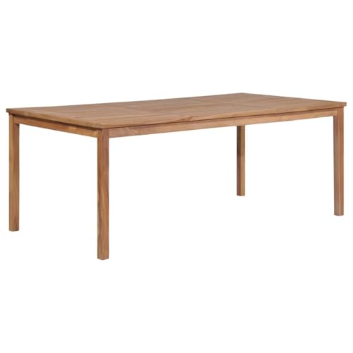 HOMEELIKE Gartentisch 200x100x77 cm Massivholz Teak von HOMEELIKE