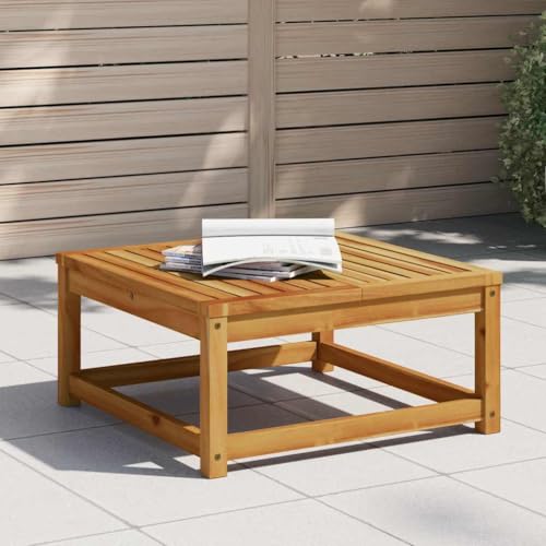 HOMEELIKE Gartentisch 63x63x30 cm Massivholz Akazie von HOMEELIKE