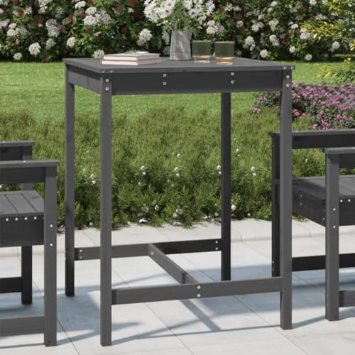 HOMEELIKE Gartentisch Grau 82,5x82,5x110 cm Massivholz Kiefer HOMEELIKE Gartentisch Grau 82,5x82,5x110 cm Massivholz Kiefer von HOMEELIKE