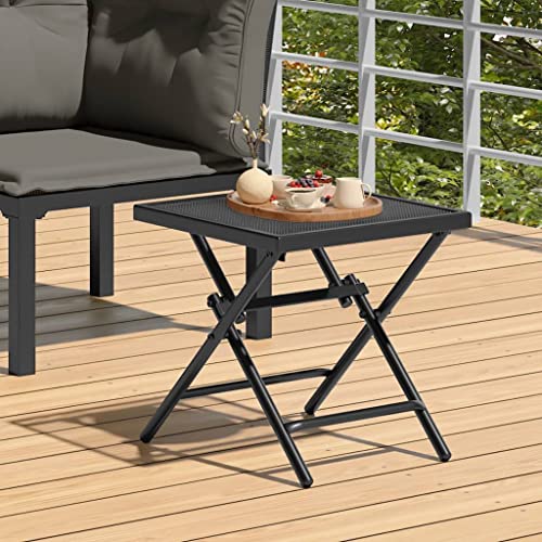 HOMEELIKE Gartentisch Klappbar Anthrazit 38x38x38 cm Stahlgitter HOMEELIKE Gartentisch Klappbar Anthrazit 38x38x38 cm Stahlgitter von HOMEELIKE