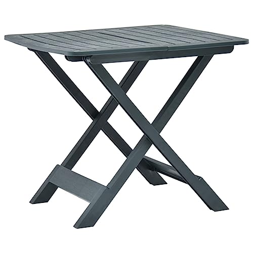 HOMEELIKE Gartentisch Klappbar Gr¨¹n 79x72x70 cm Kunststoff HOMEELIKE Gartentisch Klappbar Gr¨¹n 79x72x70 cm Kunststoff von HOMEELIKE