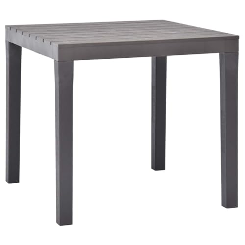 HOMEELIKE Gartentisch Moccafarben 78 x 78 x 72 cm Kunststoff HOMEELIKE Gartentisch Moccafarben 78 x 78 x 72 cm Kunststoff von HOMEELIKE