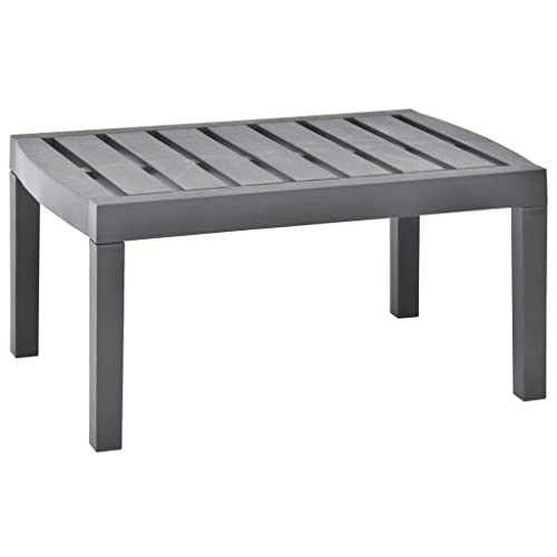HOMEELIKE Gartentisch Mokka 78x55x38 cm Kunststoff von HOMEELIKE