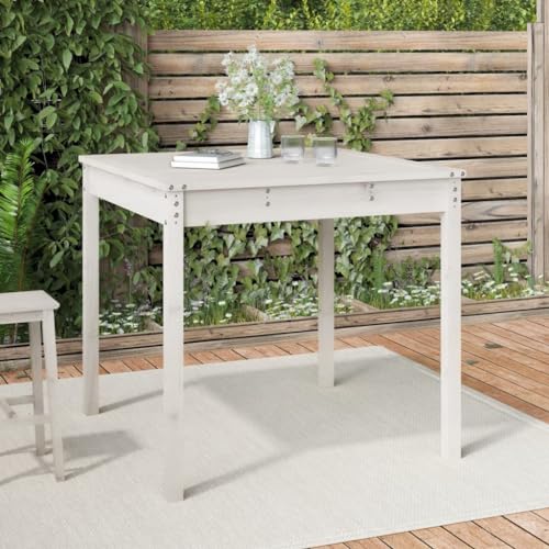 HOMEELIKE Gartentisch Wei? 82,5x82,5x76 cm Massivholz Kiefer HOMEELIKE Gartentisch Wei? 82,5x82,5x76 cm Massivholz Kiefer von HOMEELIKE