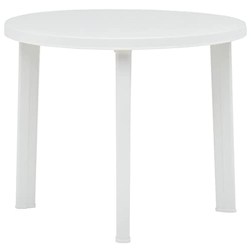 HOMEELIKE Gartentisch Wei? 89 cm Kunststoff HOMEELIKE Gartentisch Wei? 89 cm Kunststoff von HOMEELIKE