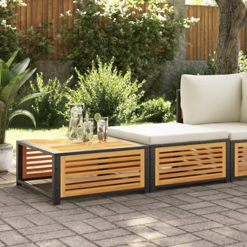 HOMEELIKE Gartentisch mit Hocker Massivholz Akazie HOMEELIKE Gartentisch mit Hocker Massivholz Akazie von HOMEELIKE