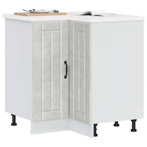 HOMEELIKE K¨¹chen-Eckunterschrank Lucca Betongrau Holzwerkstoff HOMEELIKE K¨¹chen-Eckunterschrank Lucca Betongrau Holzwerkstoff von HOMEELIKE