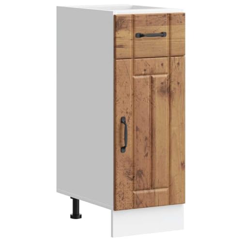 HOMEELIKE K¨¹chen-Unterschrank Lucca Altholz-Optik Holzwerkstoff von HOMEELIKE