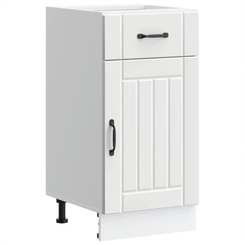 HOMEELIKE K¨¹chen-Unterschrank Lucca Wei? Holzwerkstoff von HOMEELIKE