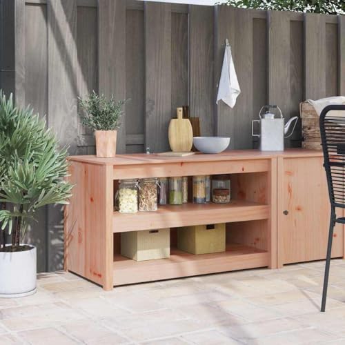 HOMEELIKE K¨¹chenschrank Braun 106 x 55 x 64 cm Massivholz Kiefer HOMEELIKE K¨¹chenschrank Braun 106 x 55 x 64 cm Massivholz Kiefer von HOMEELIKE