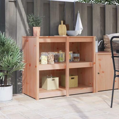 HOMEELIKE K¨¹chenschrank Braun 106 x 55 x 92 cm Massives Douglasienholz HOMEELIKE K¨¹chenschrank Braun 106 x 55 x 92 cm Massives Douglasienholz von HOMEELIKE