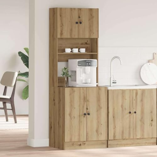 HOMEELIKE K¨¹chenschrank Eiche handwerklich 60 x 50 x 180 cm Holzwerkstoff HOMEELIKE K¨¹chenschrank Eiche handwerklich 60 x 50 x 180 cm Holzwerkstoff von HOMEELIKE