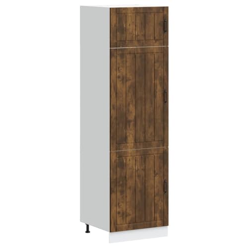 HOMEELIKE K¨¹chenschrank Lucca R?uchereiche Holzwerkstoff HOMEELIKE K¨¹chenschrank Lucca R?uchereiche Holzwerkstoff von HOMEELIKE