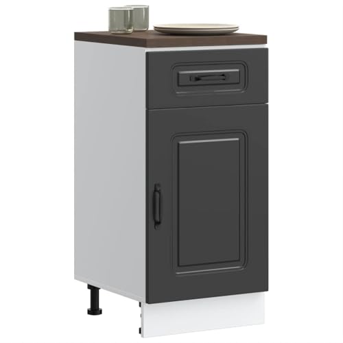 HOMEELIKE K¨¹chenunterschrank Kalmar Schwarz Holzwerkstoff HOMEELIKE K¨¹chenunterschrank Kalmar Schwarz Holzwerkstoff von HOMEELIKE