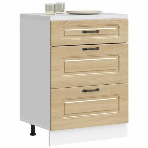HOMEELIKE K¨¹chenunterschrank Kalmar Sonoma-Eiche Holzwerkstoff HOMEELIKE K¨¹chenunterschrank Kalmar Sonoma-Eiche Holzwerkstoff von HOMEELIKE