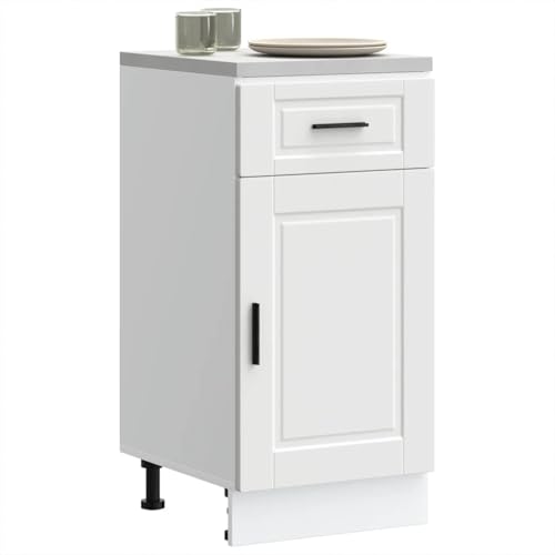 HOMEELIKE K¨¹chenunterschrank Porto Wei? Holzwerkstoff von HOMEELIKE