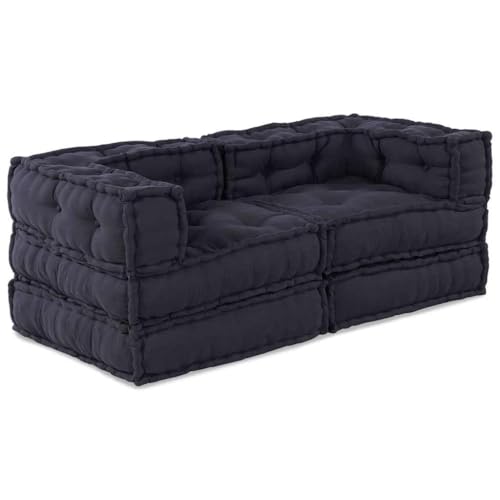 HOMEELIKE Kissen 2 pcs Anthrazit 70 x 70 x 54 cm Polyester HOMEELIKE Kissen 2 pcs Anthrazit 70 x 70 x 54 cm Polyester von HOMEELIKE