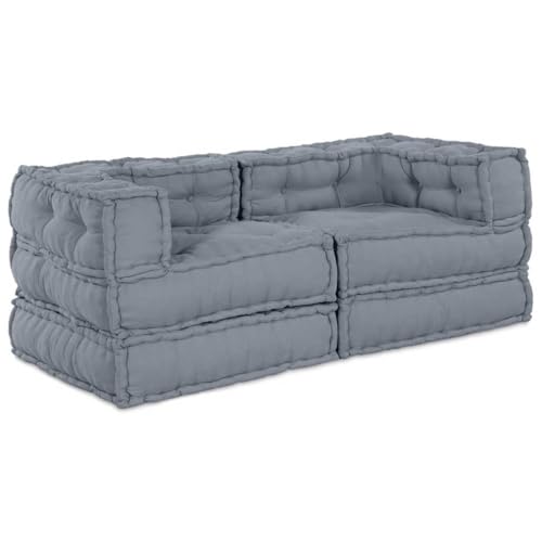 HOMEELIKE Kissen 2 pcs Grau 70 x 70 x 54 cm Polyester HOMEELIKE Kissen 2 pcs Grau 70 x 70 x 54 cm Polyester von HOMEELIKE