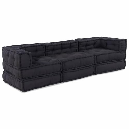 HOMEELIKE Kissen 3 pcs Anthrazit 70 x 70 x 54 cm Polyester HOMEELIKE Kissen 3 pcs Anthrazit 70 x 70 x 54 cm Polyester von HOMEELIKE