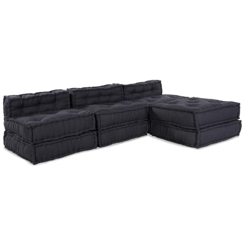 HOMEELIKE Kissen 4 pcs Anthrazit 70 x 70 x 54 cm Polyester HOMEELIKE Kissen 4 pcs Anthrazit 70 x 70 x 54 cm Polyester von HOMEELIKE
