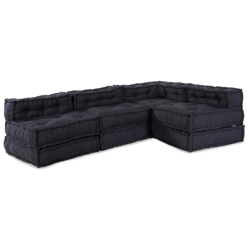 HOMEELIKE Kissen 4 pcs Anthrazit 70 x 70 x 54 cm Polyester HOMEELIKE Kissen 4 pcs Anthrazit 70 x 70 x 54 cm Polyester von HOMEELIKE