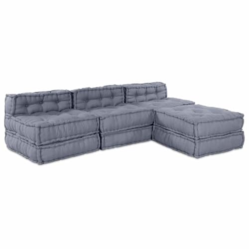 HOMEELIKE Kissen 4 pcs Grau 70 x 70 x 54 cm Polyester HOMEELIKE Kissen 4 pcs Grau 70 x 70 x 54 cm Polyester von HOMEELIKE