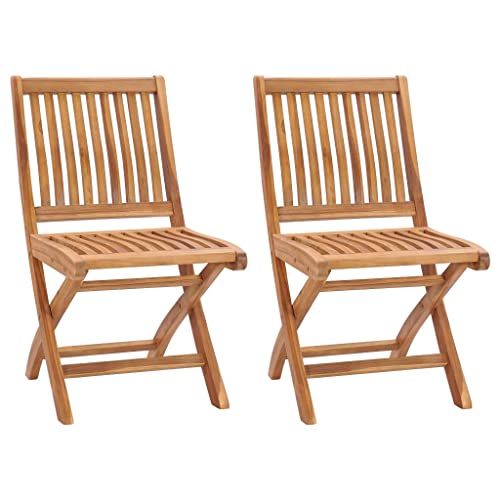 HOMEELIKE Klappbare Gartenst¨¹hle 2 STK. Massivholz Teak HOMEELIKE Klappbare Gartenst¨¹hle 2 STK. Massivholz Teak von HOMEELIKE