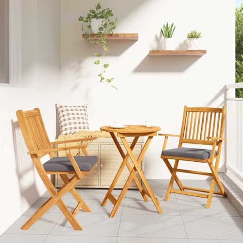 HOMEELIKE Klappstuhl 2 pcs Grau 49 x 57,5 x 92 cm Massivholz Akazie HOMEELIKE Klappstuhl 2 pcs Grau 49 x 57,5 x 92 cm Massivholz Akazie von HOMEELIKE