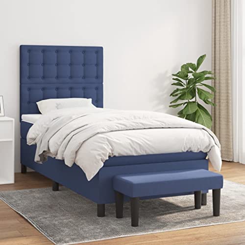 HOMEELIKE Komfortables Boxspringbett mit taschenfederkern Matratze, 80x200 cm, Blau, ideal f¨¹r R¨¹cken- und Bauchschl?fer HOMEELIKE Komfortables Boxspringbett mit taschenfederkern Matratze, 80x200 cm, Blau, ideal f¨¹r R¨¹cken- und Bauchschl?fer von HOMEELIKE