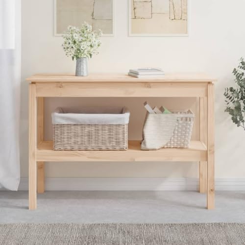HOMEELIKE Konsolentisch 110x40x75 cm Massivholz Kiefer HOMEELIKE Konsolentisch 110x40x75 cm Massivholz Kiefer von HOMEELIKE