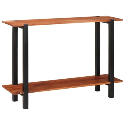 HOMEELIKE Konsolentisch Braun 110 x 30 x 75 cm Akazie Massivholz von HOMEELIKE
