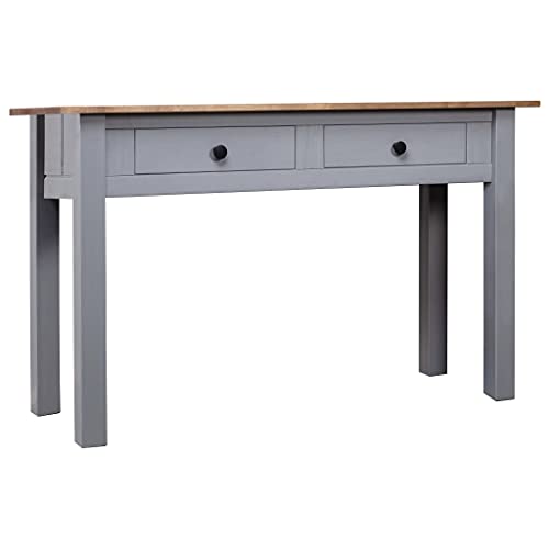 HOMEELIKE Konsolentisch Grau 110x40x72 cm Kiefernholz Panama von HOMEELIKE