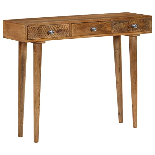 HOMEELIKE Konsolentisch Mangoholz Massiv 102 x 30 x 79 cm von HOMEELIKE