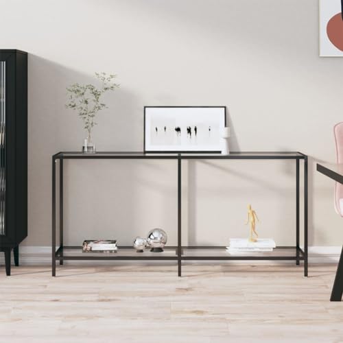 HOMEELIKE Konsolentisch Transparent 160x35x75,5 cm Hartglas von HOMEELIKE