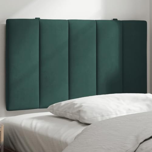 HOMEELIKE Kopfteil-Kissen Hanko Dunkelgr¨¹n 90 cm Samt von HOMEELIKE