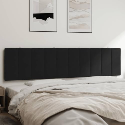 HOMEELIKE Kopfteil-Kissen Hanko Schwarz 200 cm Samt von HOMEELIKE