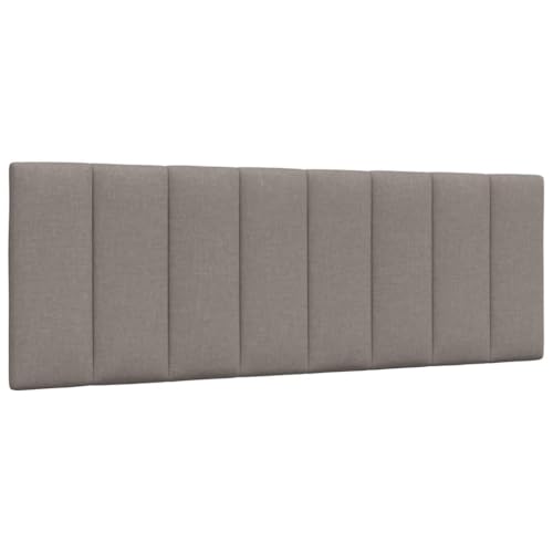 HOMEELIKE Kopfteil-Kissen Hanko Taupe 140 cm Stoff von HOMEELIKE